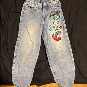 H&M Blue Denim Jeans Among Us